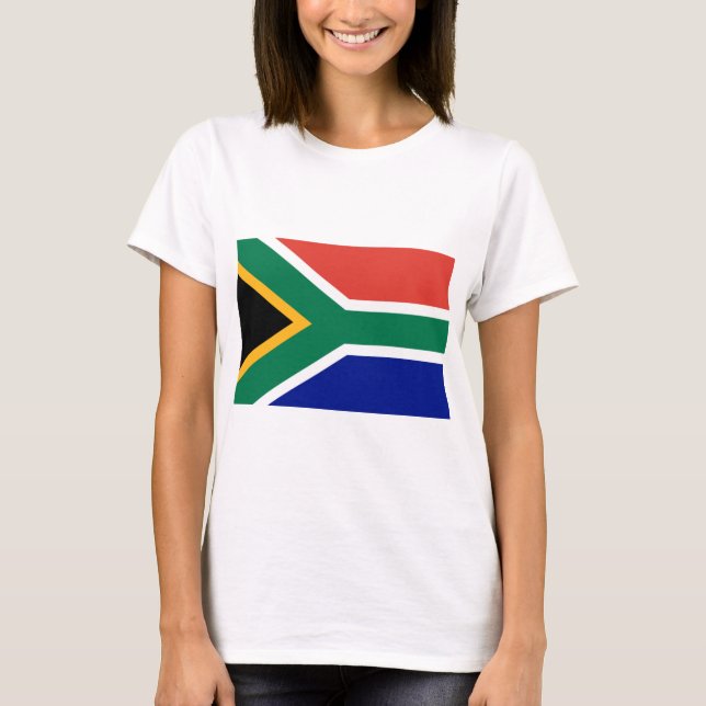Sydafrikanska Flagga T Shirt (Framsida)