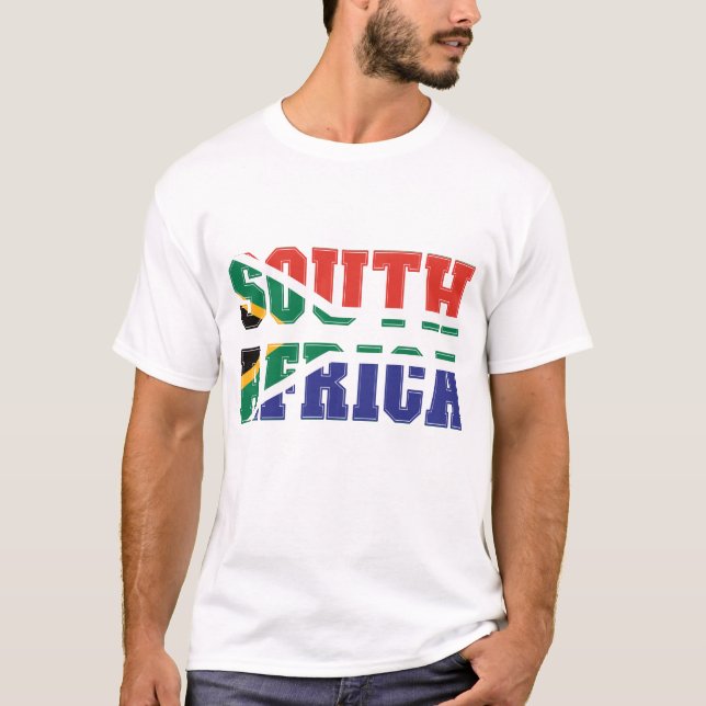 Sydafrikanska Flagga T Shirt (Framsida)