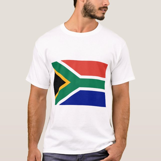 Sydafrikanska Flagga T Shirt (Framsida)