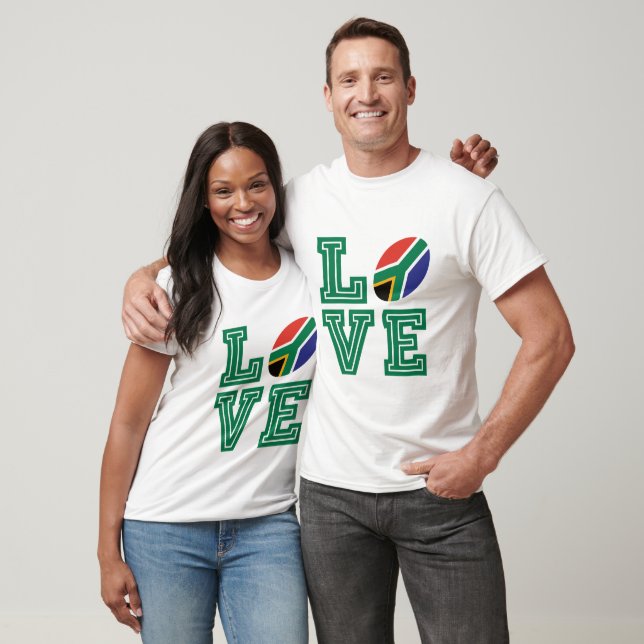 Sydafrikanska Flagga T Shirt (Unisex)