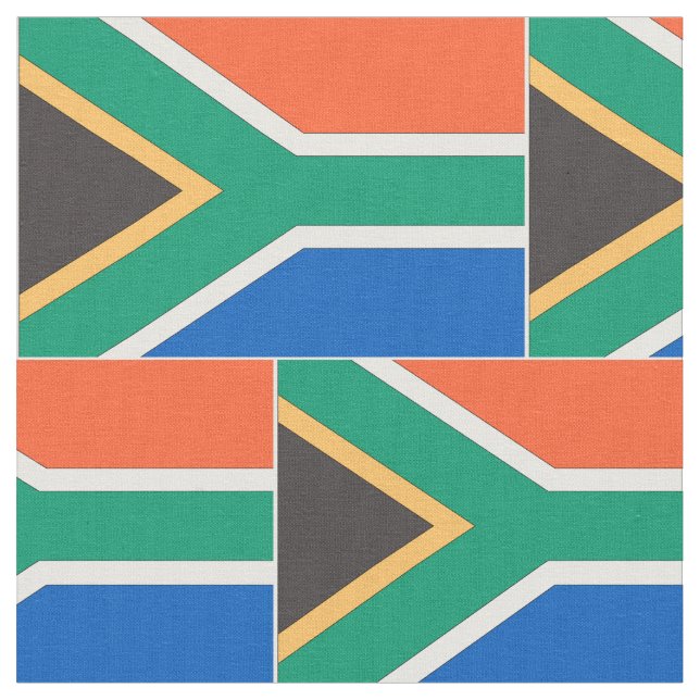 Sydafrikanska Flagga Tyg (Närbild)