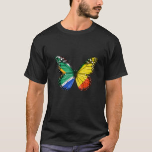 Sydafrikanska kongon Flagga Butterfly T Shirt