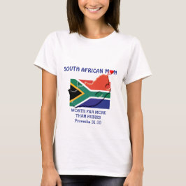 SYDAFRIKANSKA MAMMA Mer än Rubies PROVERBS 31 T Shirt
