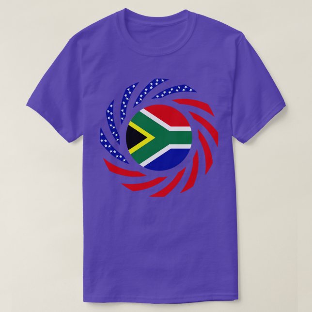 Sydafrikanska multinationella patriot Flagga T Shirt (Design framsida)