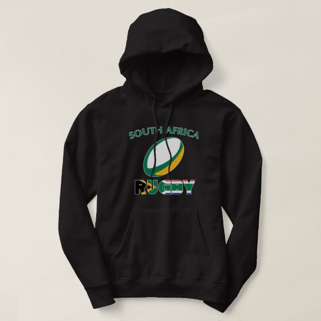 Sydafrikanska Rugby Team Hoodie Pullover Hoodie (Design framsida)