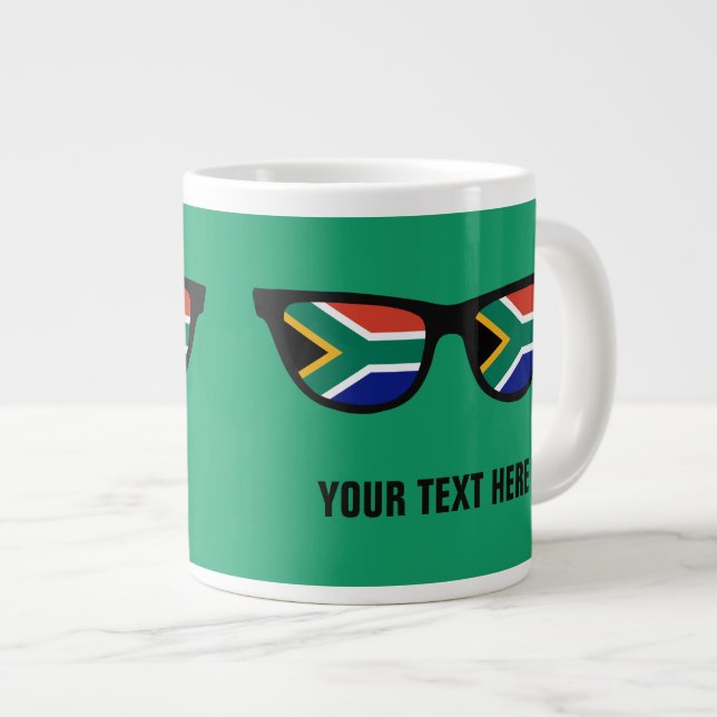 Sydafrikanska Shades anpassningsbar mugg Jumbo Mugg (Framsida höger)