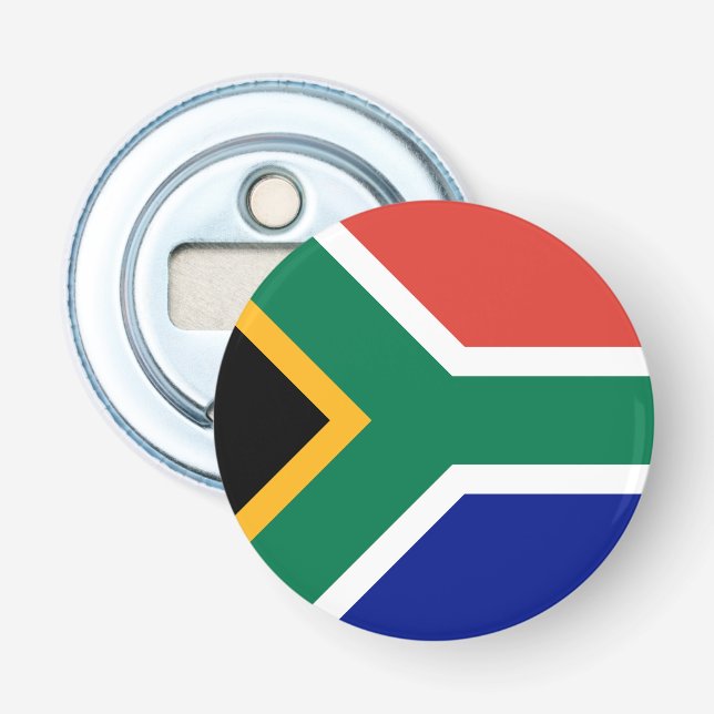 Sydafrikas flagga flasköppnare (Framsidan)