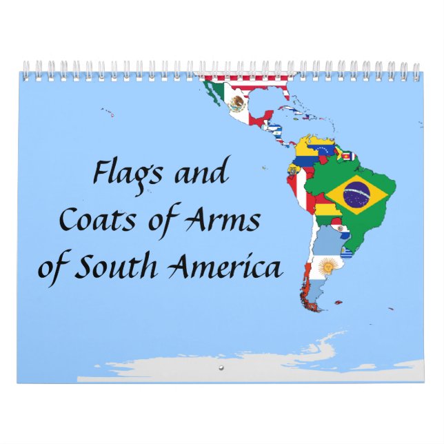 Sydamerica flaggor kalender (Omslag)