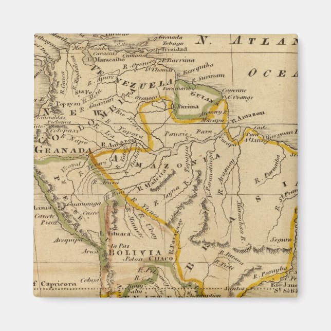 Sydamerika 11 magnet (Framsidan)