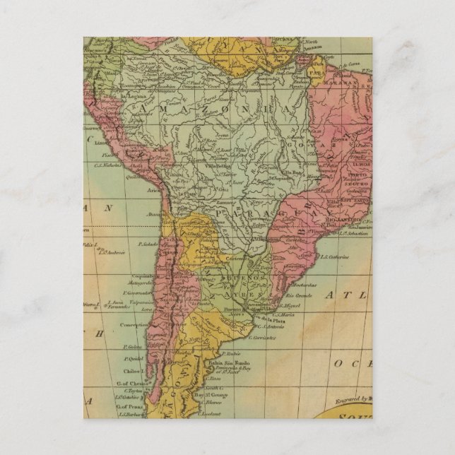 Sydamerika 11 vykort (Framsida)