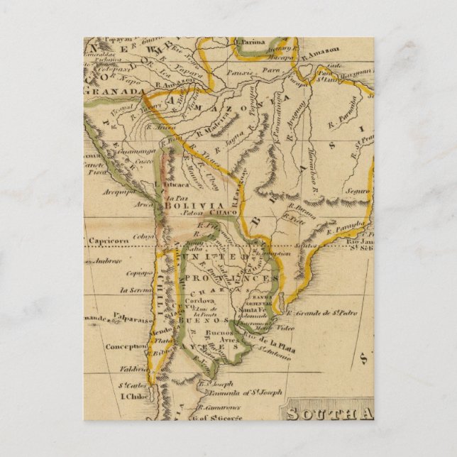 Sydamerika 11 vykort (Framsida)