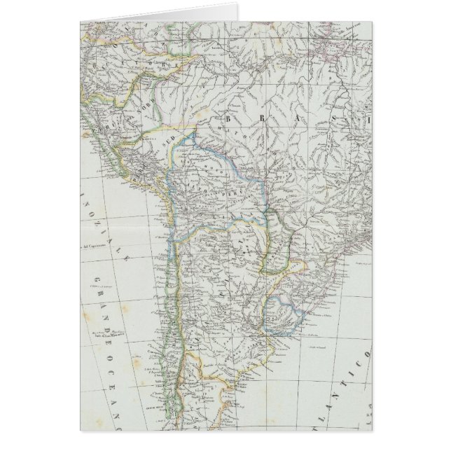 Sydamerika 14 hälsningskort (Framsidan)