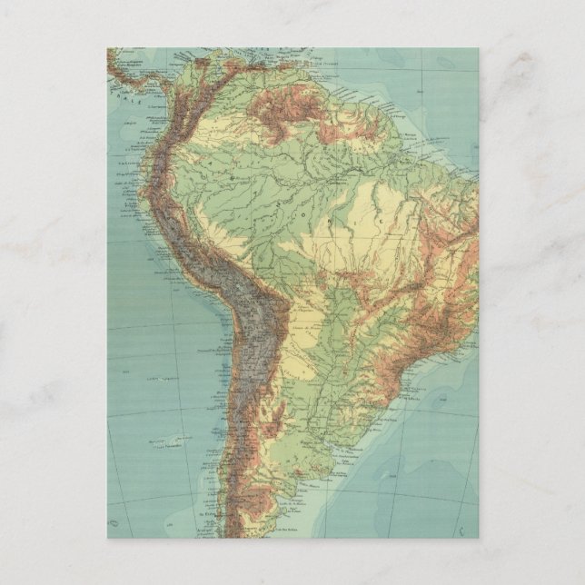 Sydamerika 14 vykort (Framsida)