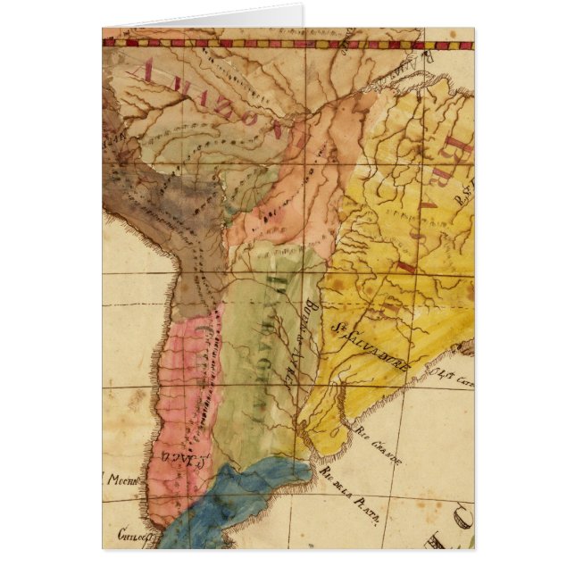 Sydamerika 15 hälsningskort (Framsidan)