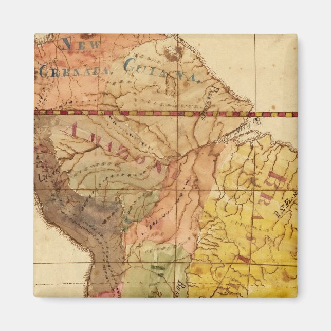 Sydamerika 15 magnet (Framsidan)