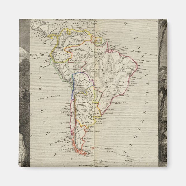 Sydamerika 16 magnet (Framsidan)