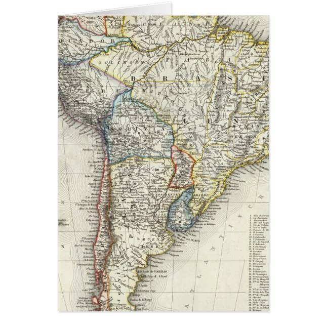 Sydamerika 17 hälsningskort (Framsidan)