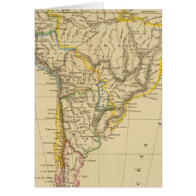 Sydamerika 18 hälsningskort (Framsidan)