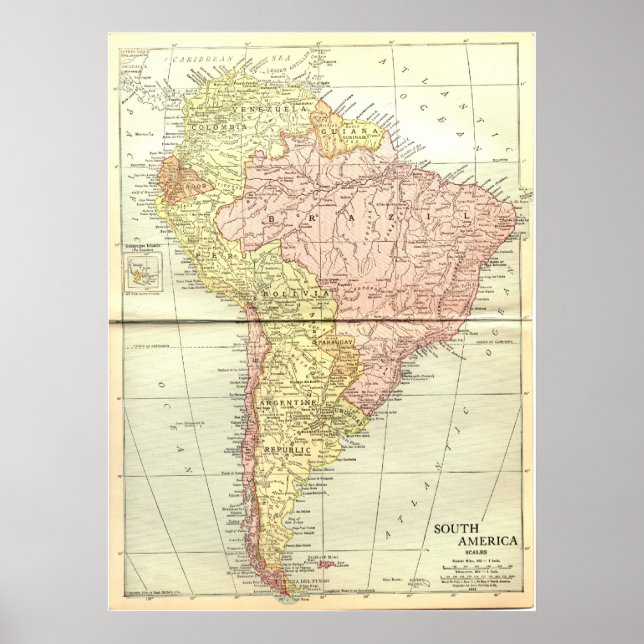 Sydamerika: 1914 poster (Framsidan)