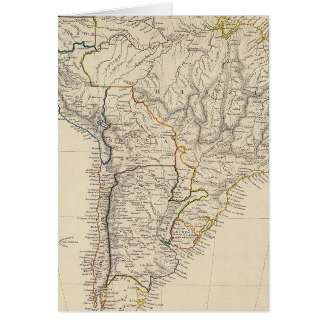 Sydamerika 19 hälsningskort (Framsidan)