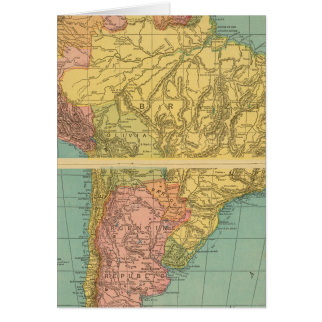 Sydamerika 20 hälsningskort (Framsidan)