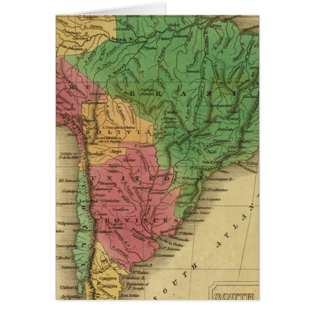 Sydamerika 22 hälsningskort (Framsidan)