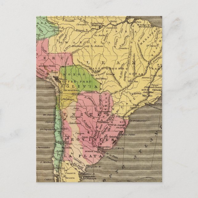 Sydamerika 27 vykort (Framsida)