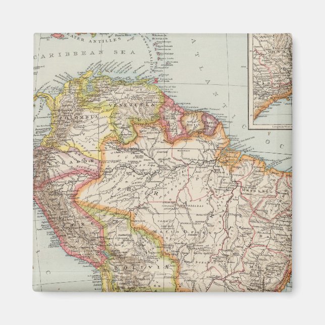 Sydamerika 2 magnet (Framsidan)