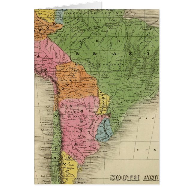 Sydamerika 30 hälsningskort (Framsidan)