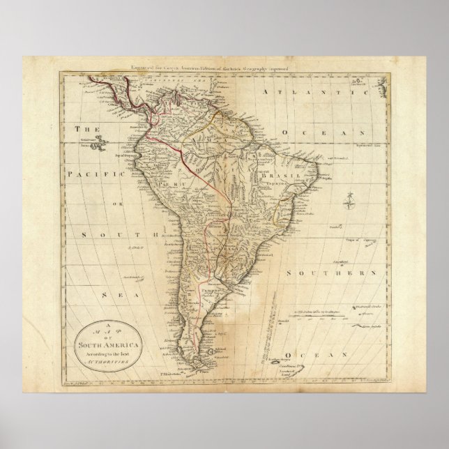 Sydamerika 32 poster (Framsidan)