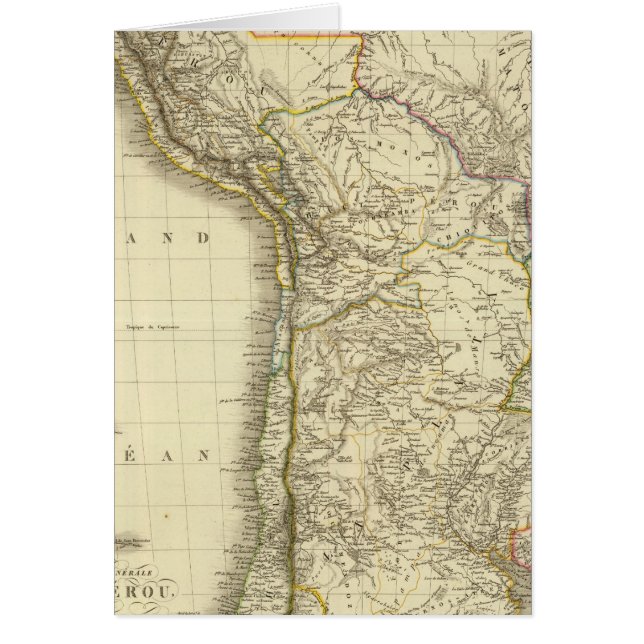 Sydamerika 34 hälsningskort (Framsidan)