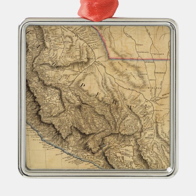 Sydamerika 34 julgransprydnad metall (Framsidan)