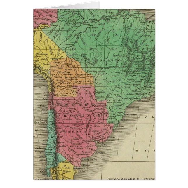 Sydamerika 37 hälsningskort (Framsidan)