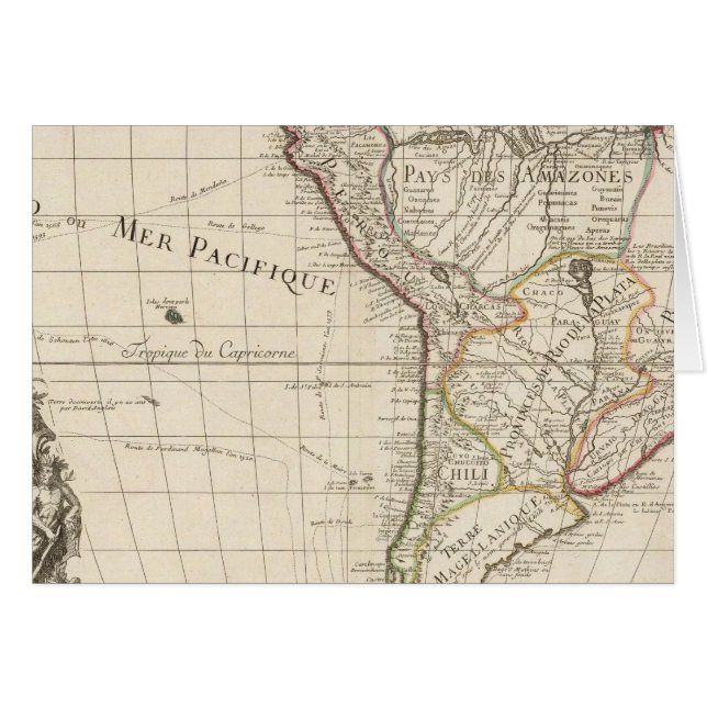 Sydamerika 45 hälsningskort (Framsidan Horizontal)