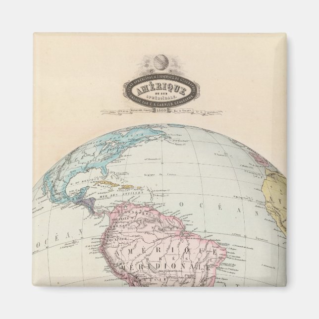 Sydamerika 6 magnet (Framsidan)