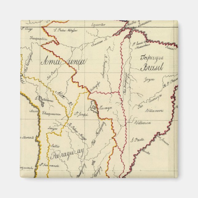 Sydamerika 9 magnet (Framsidan)