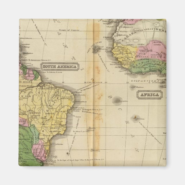 Sydamerika, Afrika Magnet (Framsidan)