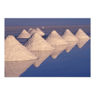 Sydamerika, Bolivia. Salar de Uyuni Fototryck