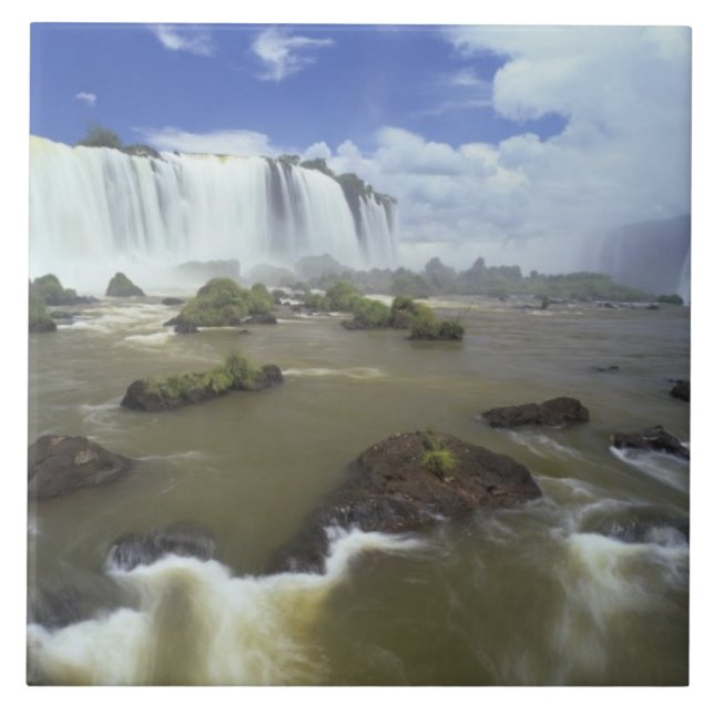 Sydamerika, Brasilien, Igwacu Falls. Tornande Kakelplatta (Framsidan)