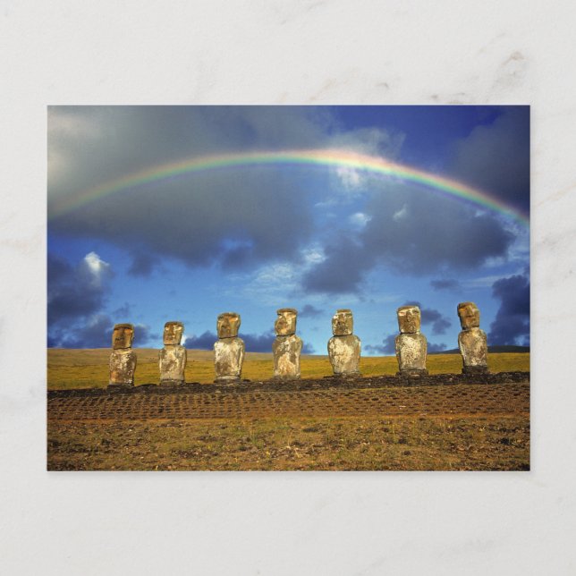 Sydamerika, Chile, Påsk Fullt Vykort (Framsida)