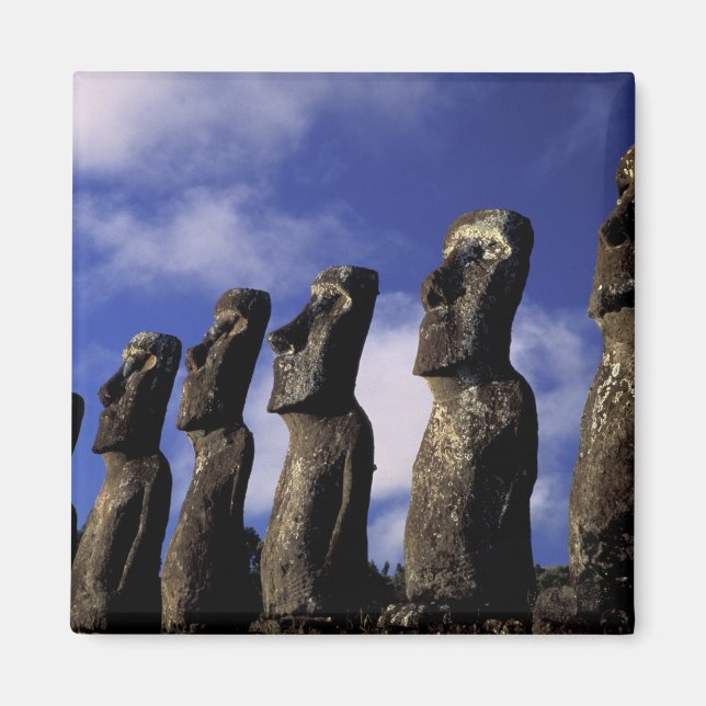 Sydamerika, Chile, Påskön, Ahu Akiri. Magnet (Framsidan)