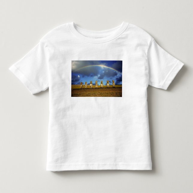 Sydamerika, Chile, Påskön. Den fulla Tee Shirt (Framsida)