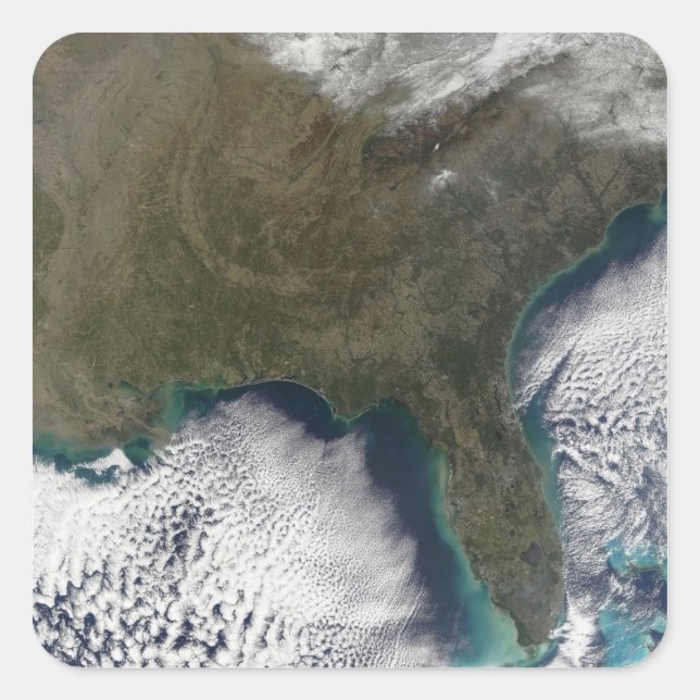 Sydamerika Fyrkantigt Klistermärke (Framsida)