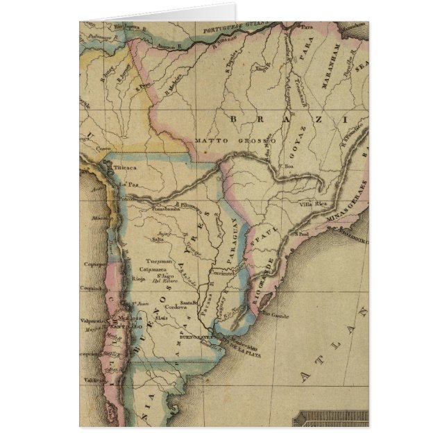 Sydamerika Hälsningskort (Framsidan)