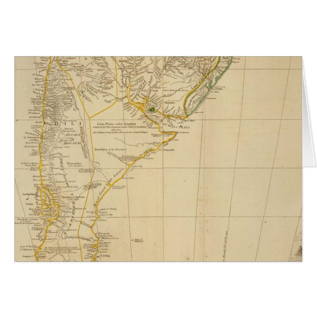 Sydamerika Hälsningskort (Framsidan Horizontal)