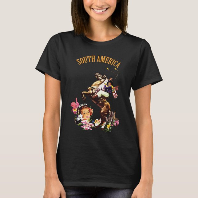 Sydamerika kulturell festlig resa t shirt (Framsida)