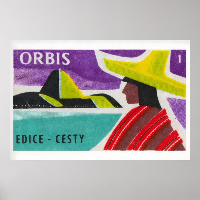 Sydamerika - Matchbox-utskrift - Tjeckisk väggkons Poster (Framsidan)