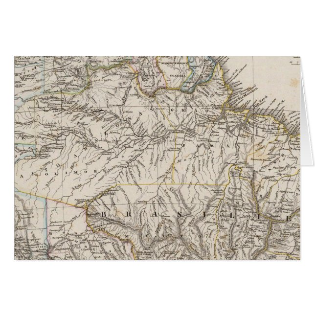 Sydamerika, norra regionen hälsningskort (Framsidan Horizontal)