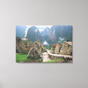 Sydamerika, Peru, Machu Picchu Canvastryck