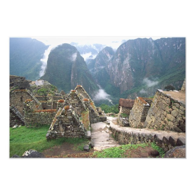 Sydamerika, Peru, Machu Picchu Fototryck (Framsidan)